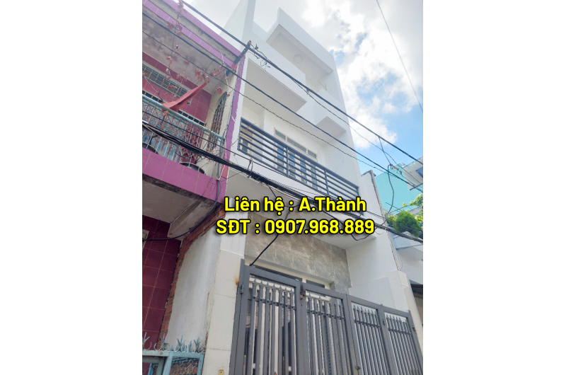 Nhà cho thuê 4m x 10m , 1 trệt 2 lầu , Bình Tiên , Phường 7 ,Quận 6